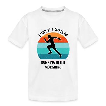 Floorball, Floorball, Hockey sur gazon, Hockey en salle - T-shirt bio Premium Enfant - blanc - Devant