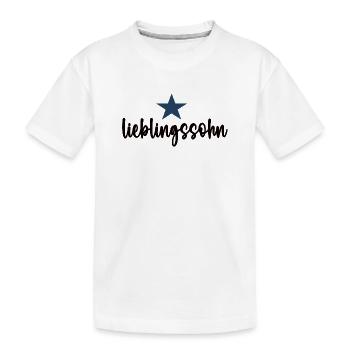 Lieblingssohn Geburtstag Hochzeit Söhne Sohn - Kinder Premium Bio T-Shirt - Weiß - Vorne