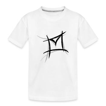 E-mail, icône d’enveloppe. Philatéliste - T-shirt bio Premium Enfant - blanc - Devant