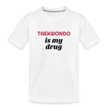 Taekwondo Taekwondoin Tae-Kwon-Do Tae Kwon Do - Kids' Premium Organic T-Shirt - white - Front