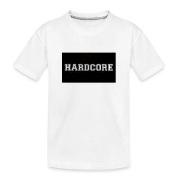 Hardcore logo - Kinder Premium Bio T-Shirt - Weiß - Vorne