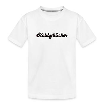 Hobbybäcker Hobby Bäckerei Backen Konditor Bäcker - Kinder Premium Bio T-Shirt - Weiß - Vorne
