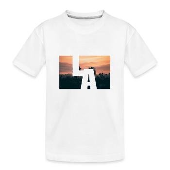 Los Angeles Coucher de soleil - T-shirt bio Premium Enfant - blanc - Devant