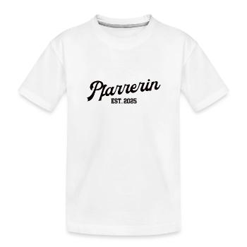 Pfarrerin Ausbildung 2025 Theologie Studium Kirche - Kinder Premium Bio T-Shirt - Weiß - Vorne