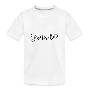 Battement de cœur du Tyrol du Sud - T-shirt bio Premium Enfant - blanc - Devant