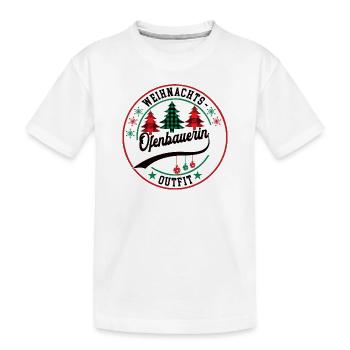 Ofenbauerin Weihnachten Kollegin Arbeitskollegin - Kinder Premium Bio T-Shirt - Weiß - Vorne