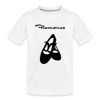 Chaussures flamenco avec le texte - T-shirt bio Premium Enfant - blanc - Devant