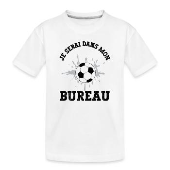 je serai dans mon bureau - T-shirt bio Premium Enfant - blanc - Devant
