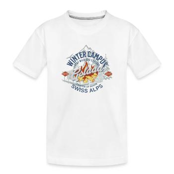 Winter-Outdoor-Campus Gstaad - Kinder Premium Bio T-Shirt - Weiß - Vorne