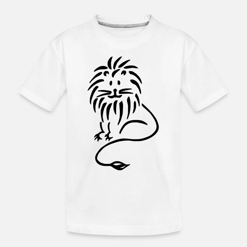 Loewe front - Kids' Premium Organic T-Shirt - white