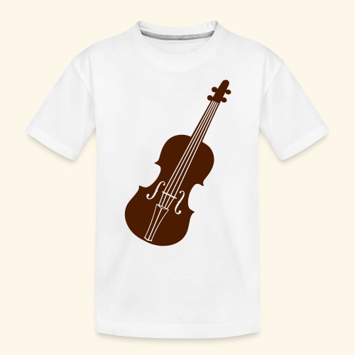 Geige sw - Kinder Premium Bio T-Shirt