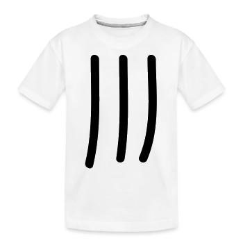 tage_zaehlen_3 - Kinder Premium Bio T-Shirt - Weiß - Vorne