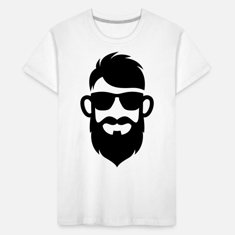 Face beard symbol Kids' Premium Organic T-Shirt