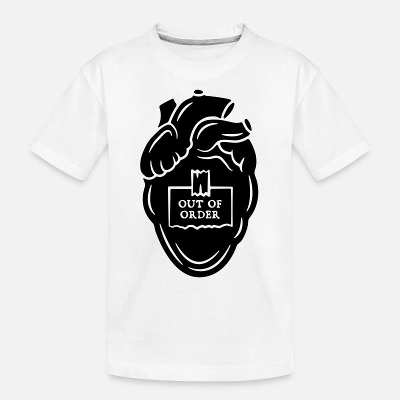 Cœur - Hors d’usage - T-shirt bio Premium Enfant - blanc