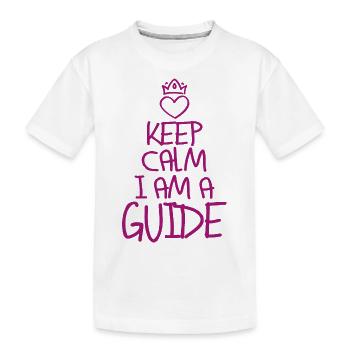 Keep Calm Guide cool guide cadeau - T-shirt bio Premium Enfant - blanc - Devant
