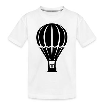 Luftballon - Kinder Premium Bio T-Shirt - Weiß - Vorne
