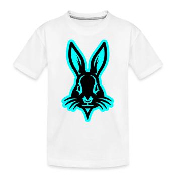 Lapin, Lapin De Pâques, Tête Pâques - T-shirt bio Premium Enfant - blanc - Devant