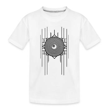 Conception abstraite de l’art Deco Ringl - T-shirt bio Premium Enfant - blanc - Devant