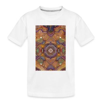 Formen und Muster - Kinder Premium Bio T-Shirt - Weiß - Vorne