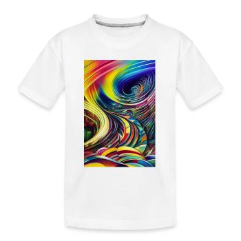 Abstrakte Kunst - Kinder Premium Bio T-Shirt - Weiß - Vorne