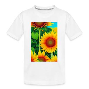 Tournesols - T-shirt bio Premium Enfant - blanc - Devant