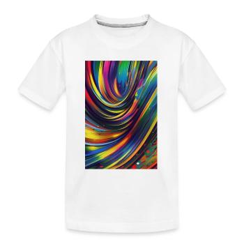 Abstrakte Kunst - Kinder Premium Bio T-Shirt - Weiß - Vorne