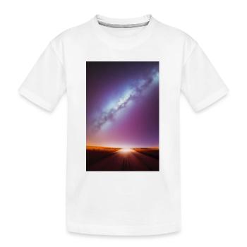 Espace et planètes - T-shirt bio Premium Enfant - blanc - Devant