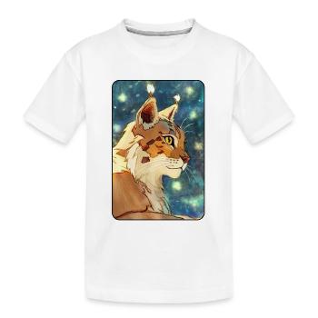 Luchs im Profil - Kinder Premium Bio T-Shirt - Weiß - Vorne