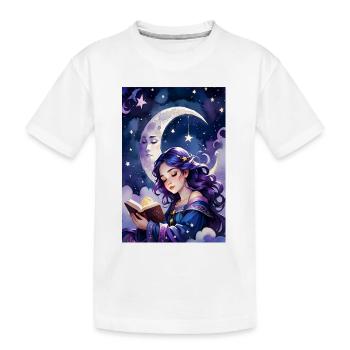 Lire et s’endormir - T-shirt bio Premium Enfant - blanc - Devant