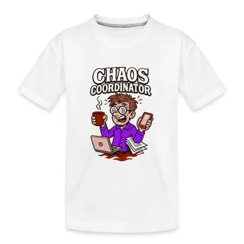 Chaos im Griff – irgendwie. - Kinder Premium Bio T-Shirt - Weiß - Vorne
