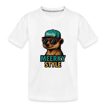 Meerky Style - T-shirt bio Premium Enfant - blanc - Devant