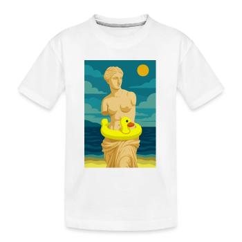 La Vénus (à la plage) - T-shirt bio Premium Enfant - blanc - Devant
