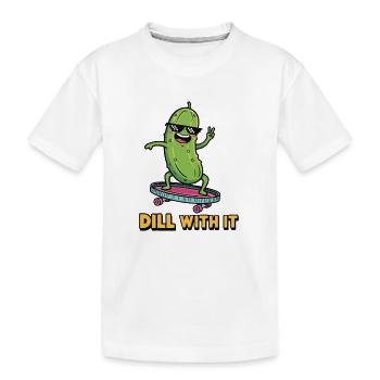 Ambiance cornichon - T-shirt bio Premium Enfant - blanc - Devant