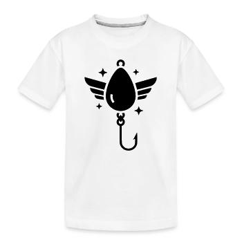 Heiliger Angelhaken Flügel Vektor - Kinder Premium Bio T-Shirt - Weiß - Vorne
