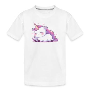 Baby Einhorn - Kinder Premium Bio T-Shirt - Weiß - Vorne