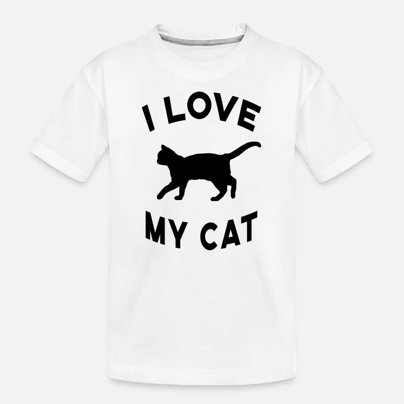 Chat Chats Chat Ami Chat Dame ChatOn - T-shirt bio Premium Enfant - blanc