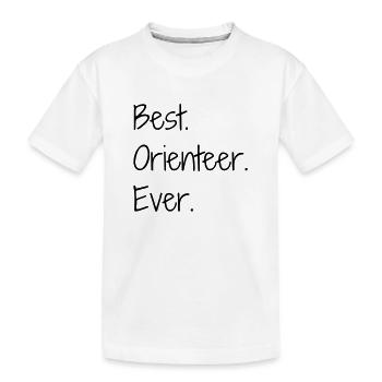 Orienteering / Orienteer / Orientierungslauf - Kinder Premium Bio T-Shirt - Weiß - Vorne