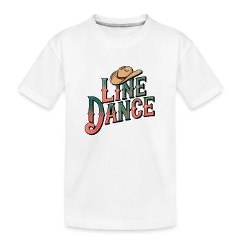 Line Dance mein Hobby - meine Passion - mein Ding - Kinder Premium Bio T-Shirt - Weiß - Vorne