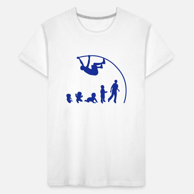 Evolution pole vault perch Kids' Premium Organic T-Shirt