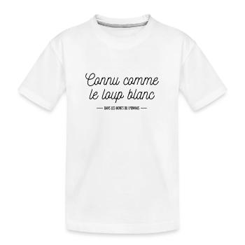 Connu comme le loup blanc - T-shirt bio Premium Enfant - blanc - Devant