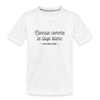 Connue comme le loup blanc - T-shirt bio Premium Enfant - blanc - Devant