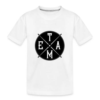 Cercle d’équipe - T-shirt bio Premium Enfant - blanc - Devant