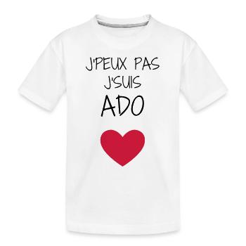 Teenager / Jugendliche / Jugendlicher / Kind - Kinder Premium Bio T-Shirt - Weiß - Vorne