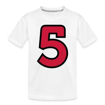 Nombre de Sport 5 Cinq - T-shirt bio Premium Enfant - blanc - Devant