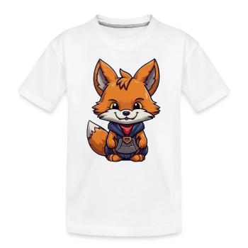 Méchant renard - T-shirt bio Premium Enfant - blanc - Devant