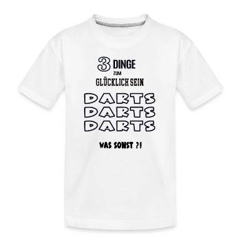 Darts Spieler Liebhaber Darter Dartspieler Hobby - Kinder Premium Bio T-Shirt - Weiß - Vorne