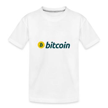 Bitcoin - Kids' Premium Organic T-Shirt - white - Front