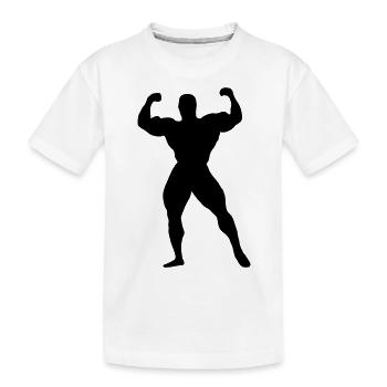 Musculation - T-shirt bio Premium Enfant - blanc - Devant