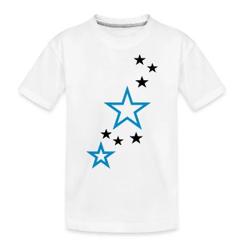Stars - Kinder Premium Bio T-Shirt - Weiß - Vorne