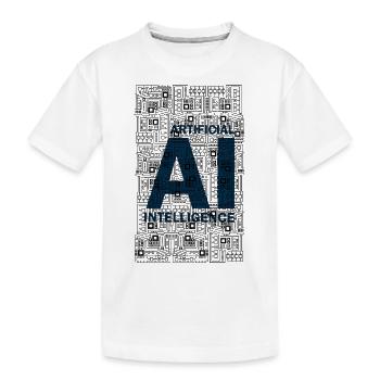 AI - Intelligence artificielle - AI - T-shirt bio Premium Enfant - blanc - Devant